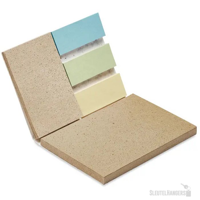 Mapje met sticky notes van groeipapier Wit