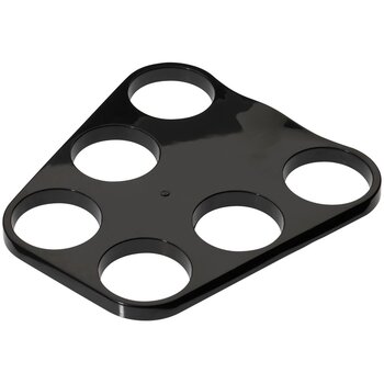 Dienblad met gaten voor bekers Zwart