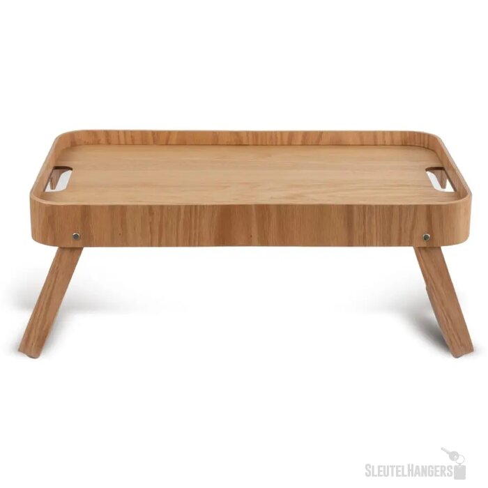 Houten dienblad met inklapbare poten