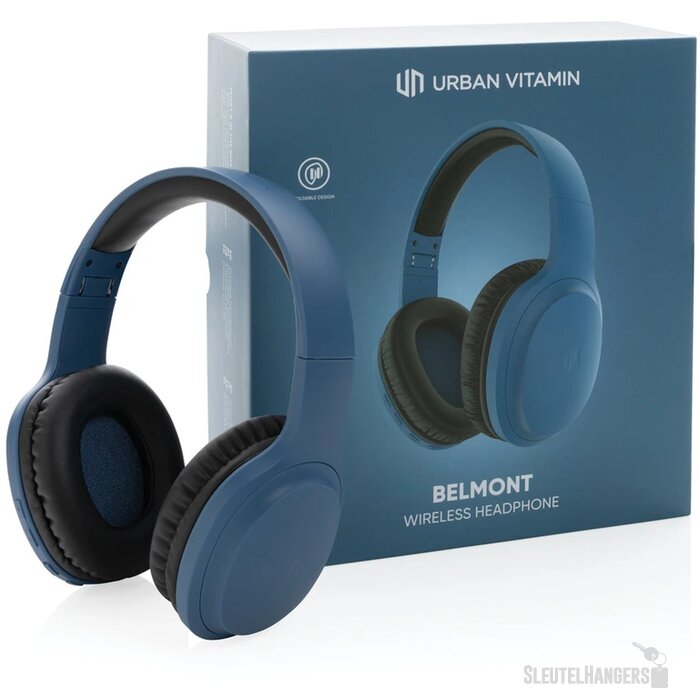 Urban Vitamin Belmont draadloze hoofdtelefoon Blauw