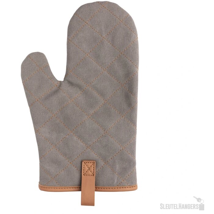 Deluxe canvas ovenhandschoen grijs
