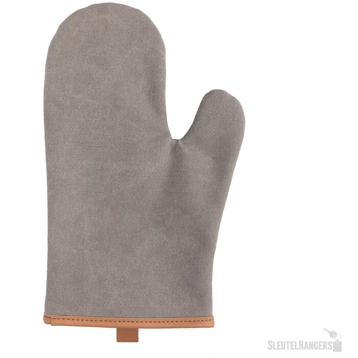 Deluxe canvas ovenhandschoen grijs