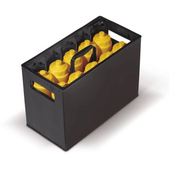 Bidon krat voor 10 bidons zwart