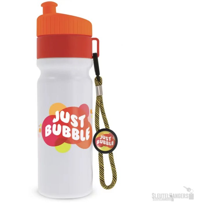 Bidon met koord Oranje