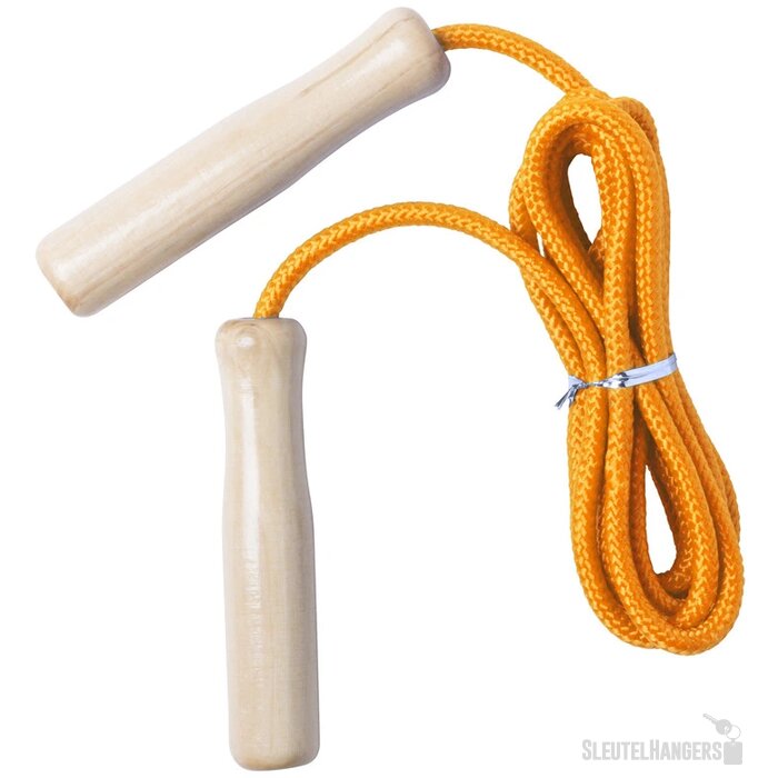 Houten springtouw Oranje