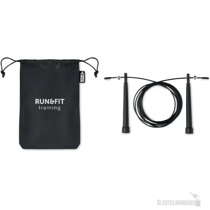 Verstelbaar sport springtouw Zwart