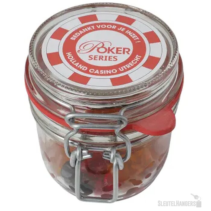 Glazen weckpotje met snoep (255 ml) Transparant