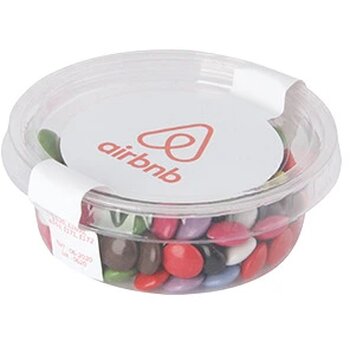 Biodegradable bakje met snoep (40 gram) Transparant Biodegradable bakje met snoep (40 gram) Transparant