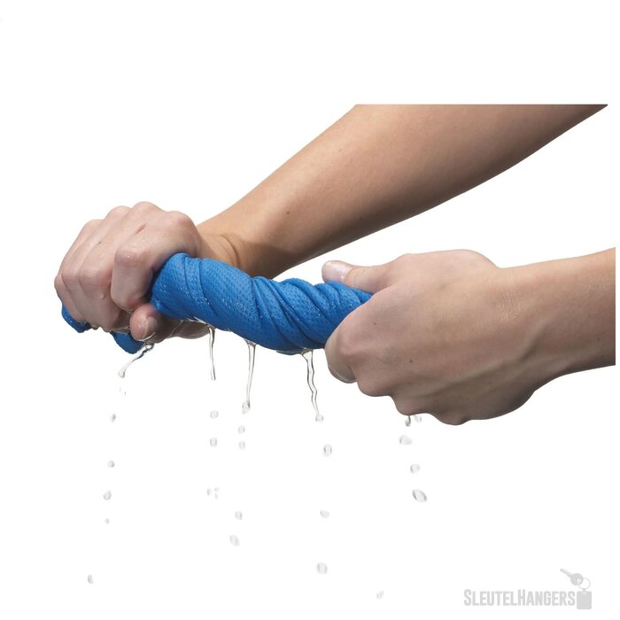 Koelhanddoek in transparante koker