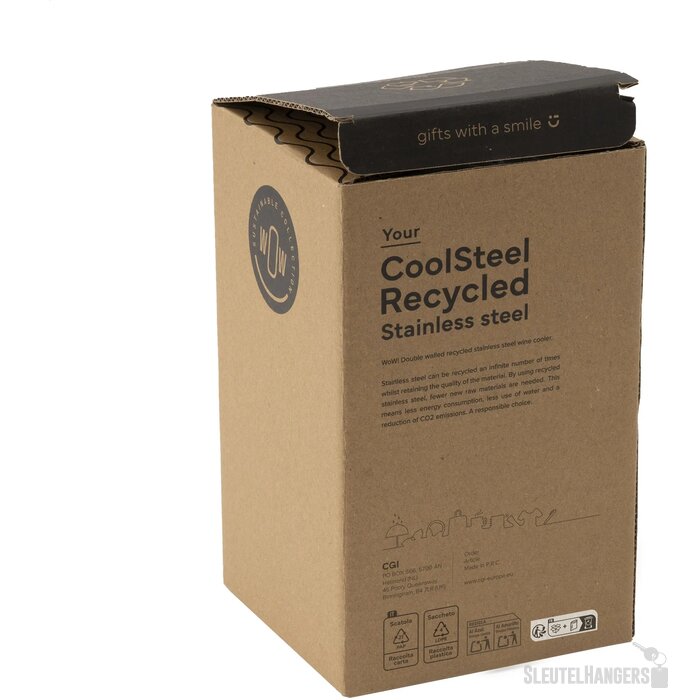 Coolsteel Rcs Recycled Steel Wijnkoeler Wit