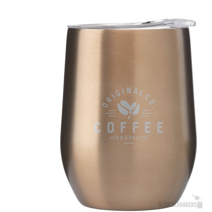 Gerecyclede Rvs Thermosbeker (350 Ml) Bruin