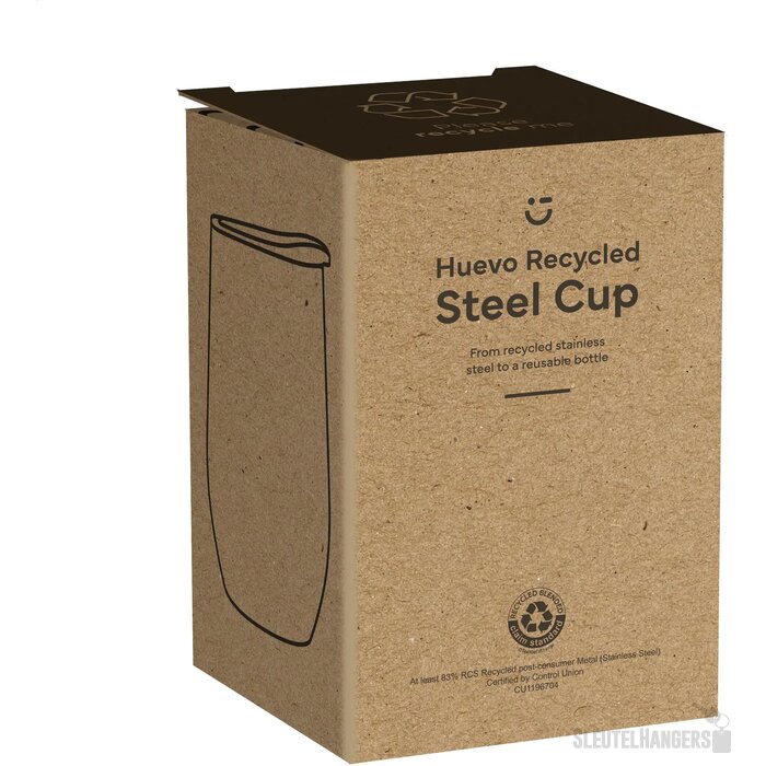 Gerecyclede Rvs Thermosbeker (350 Ml) Bruin