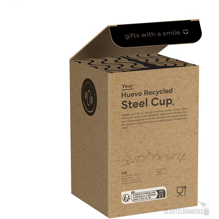 Gerecyclede Rvs Thermosbeker (350 Ml) Bruin