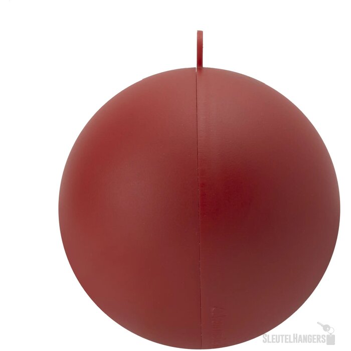 Gerecycled kunststof kerstbal (Ø 7 cm) Rood