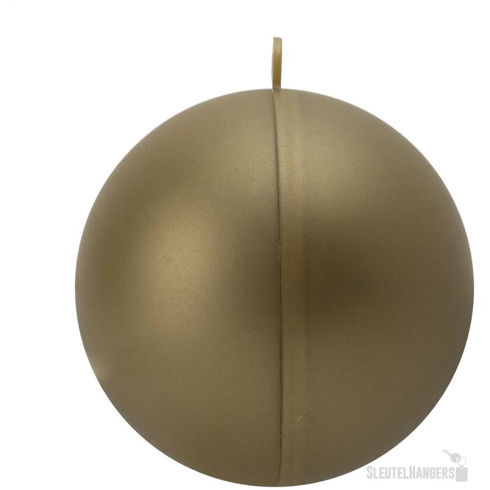 Gerecycled kunststof kerstbal (Ø 7 cm) Goud