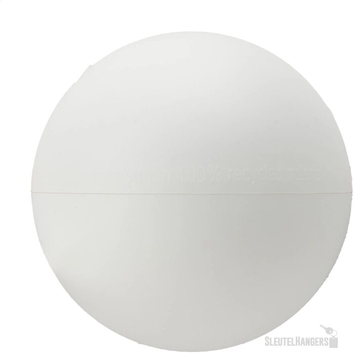 Gerecycled kunststof kerstbal (Ø 7 cm) Wit