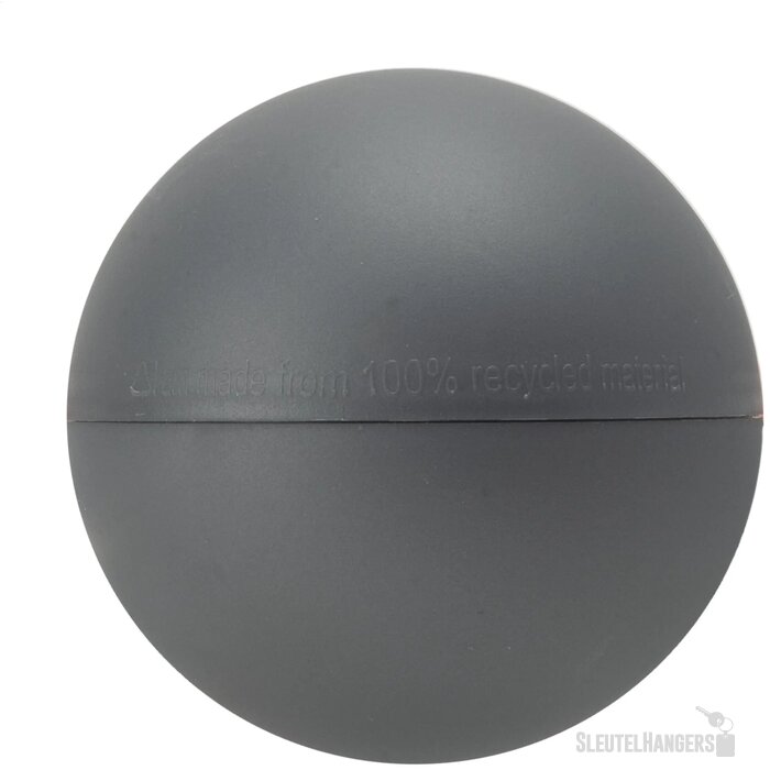 Gerecycled kunststof kerstbal (Ø 7 cm) Zilver