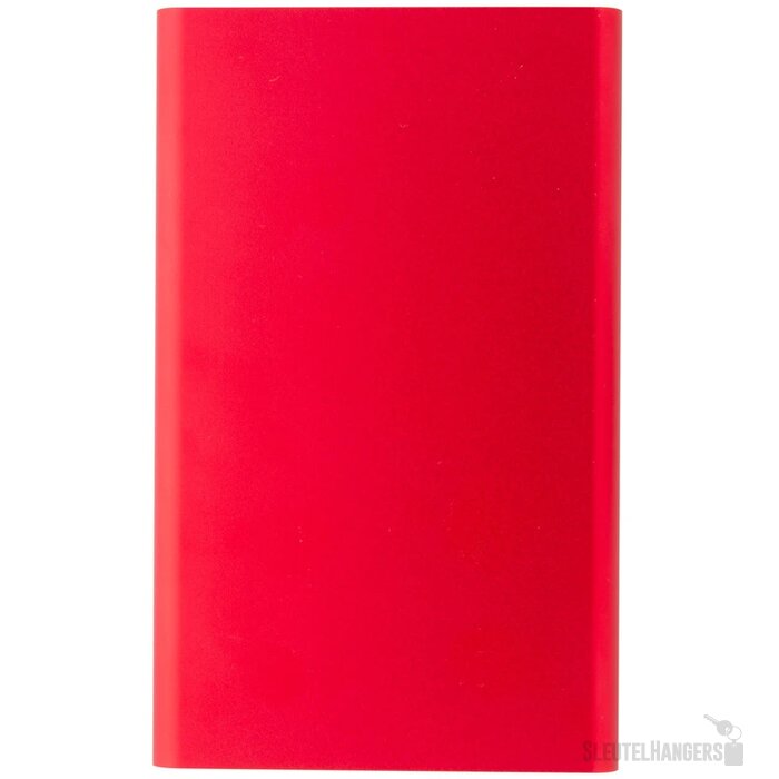 Gerecycled aluminium powerbank (4.000 mAh) Rood
