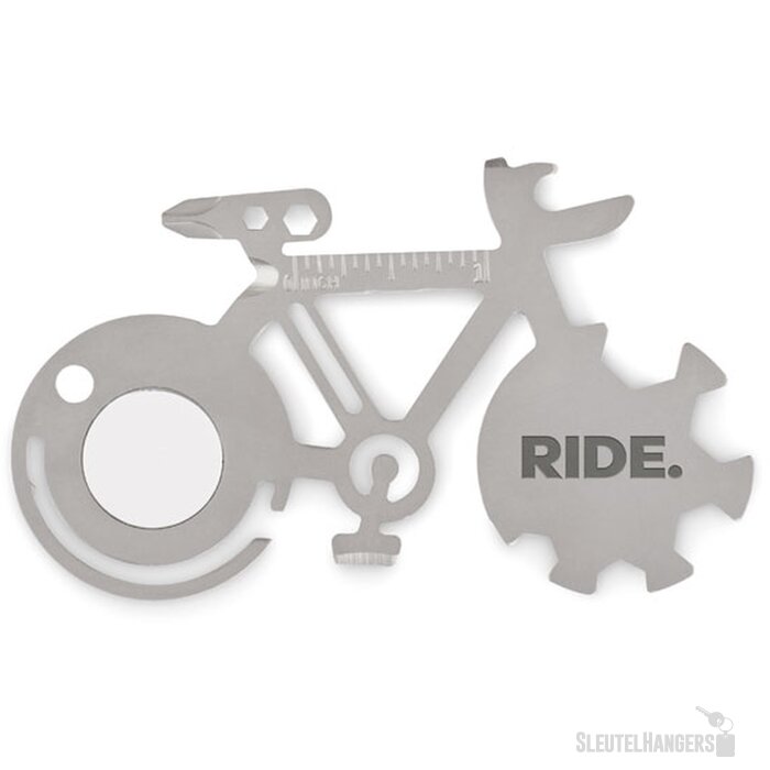 Multi-tool in fiets-vorm Zilver