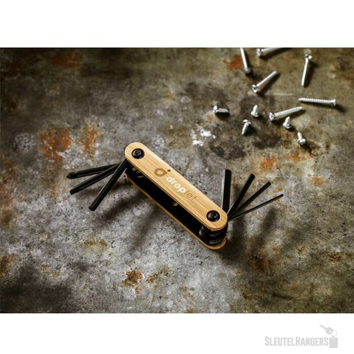 Fiets multitool met 5 inbussleutels Bruin