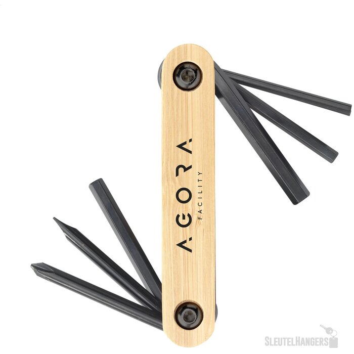 Fiets multitool met 5 inbussleutels Bruin