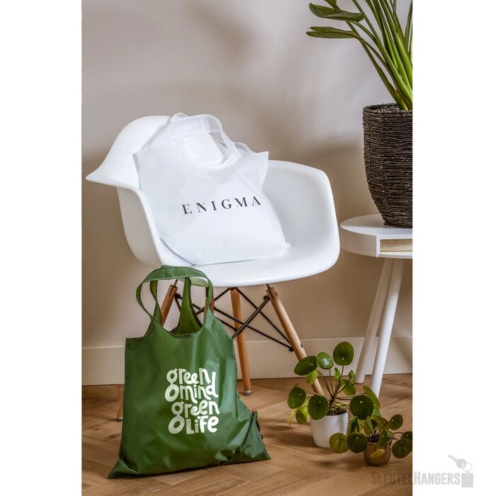 Strawberry Rpet Opvouwbare Tas Groen