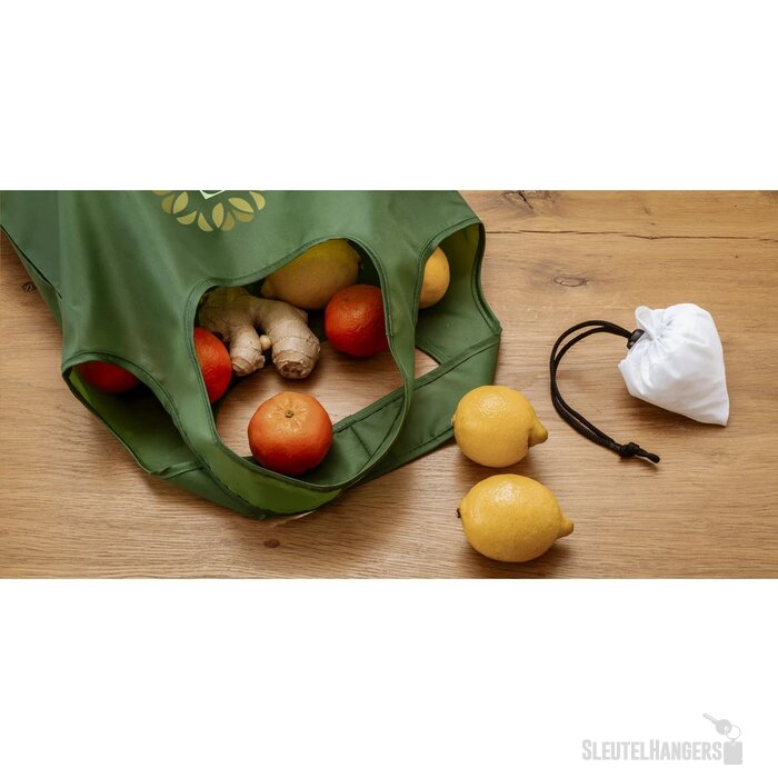 Strawberry Rpet Opvouwbare Tas Groen