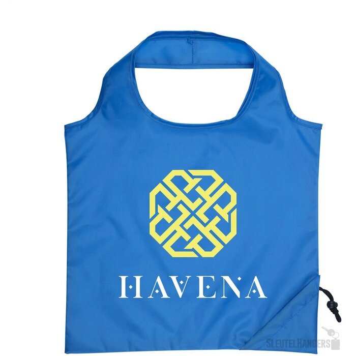 Strawberry Rpet Opvouwbare Tas Lichtblauw