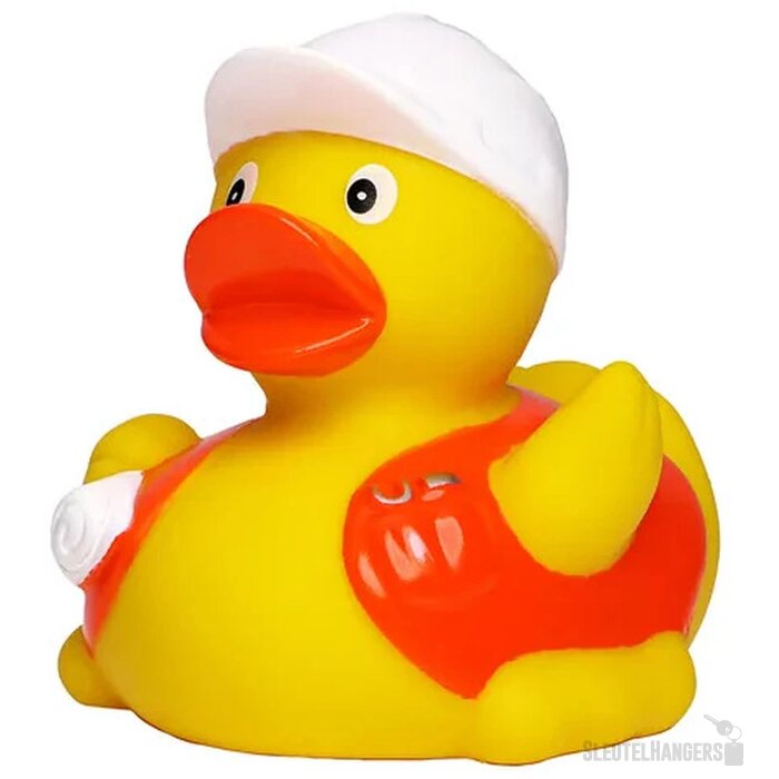 Badeend bouwvakker