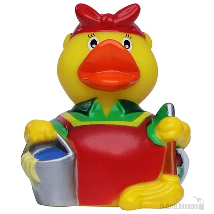 Schoonmaakster badeend