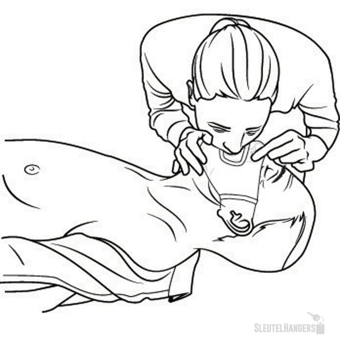 Eerste hulp beademingsmasker Zwart