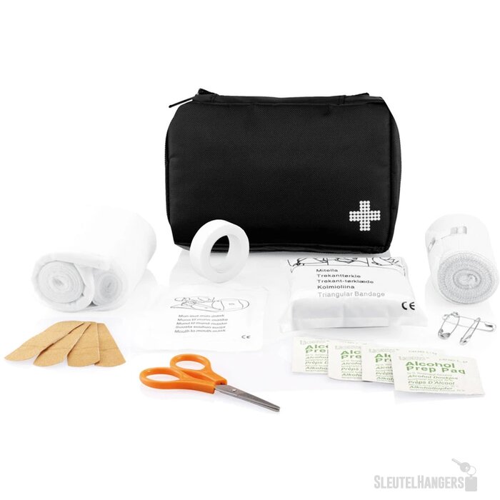 EHBO set in brievenbusformaat Zwart