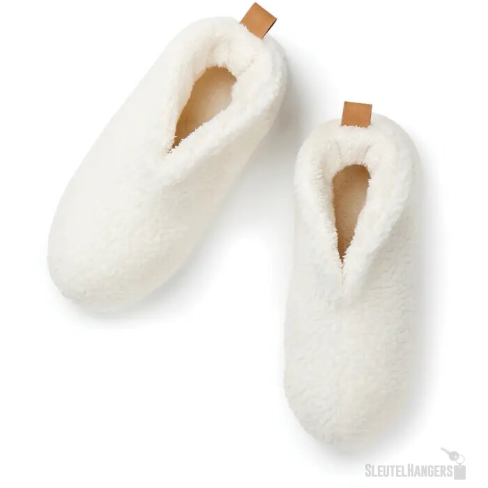 VINGA Santos RCS RPET pantoffels gebroken wit