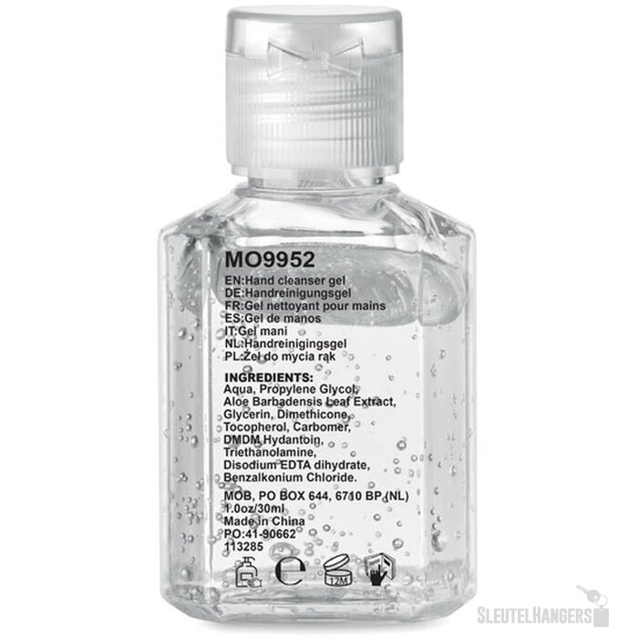 Handreinigingsgel 30 ml Transparant