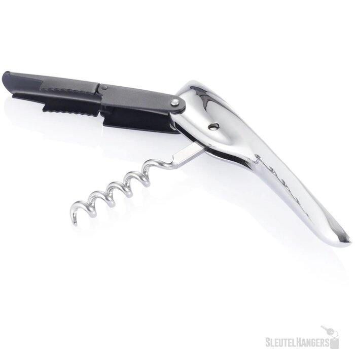 Eon tweetraps kurkentrekker Zilver