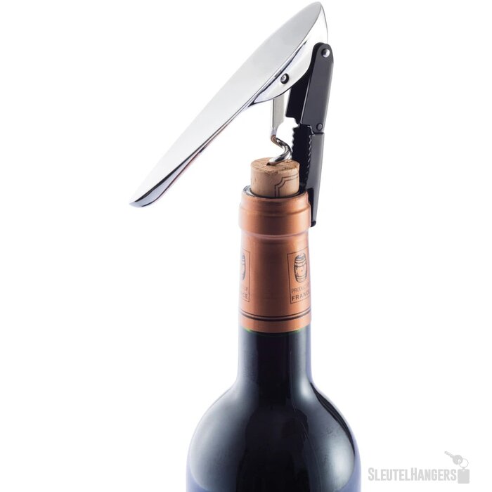 Eon tweetraps kurkentrekker Zilver