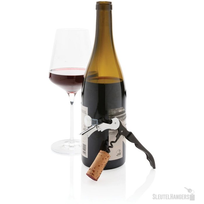 Vino sommelier kurkentrekker Zwart