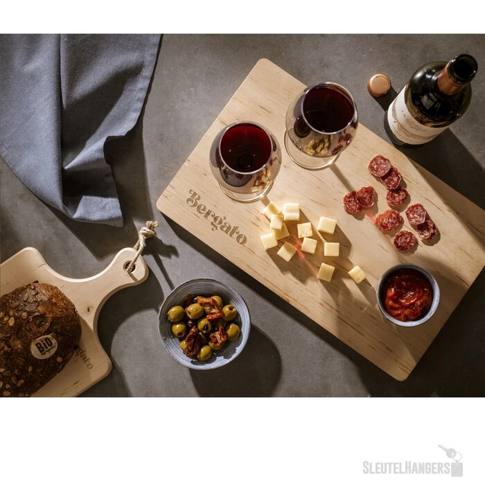 Duurzame Snijplank Met Handvat Zwart/Bruin