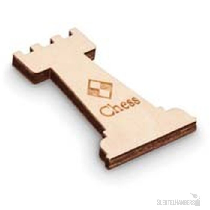 Houten pin in eigen vorm