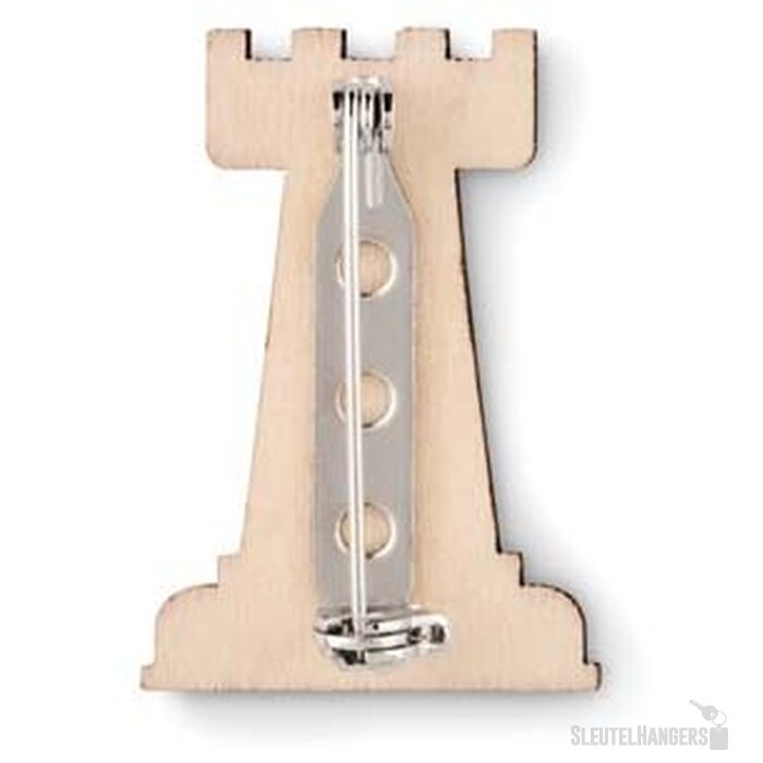 Houten pin in eigen vorm