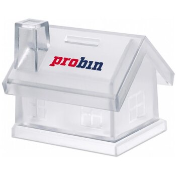 Kunststof spaarpot Mybank transparant Kunststof spaarpot Mybank transparant