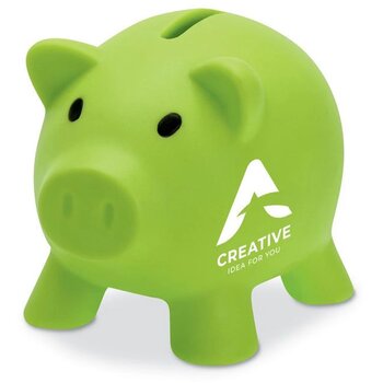 Spaarvarken Softco limoen Spaarvarken Softco limoen