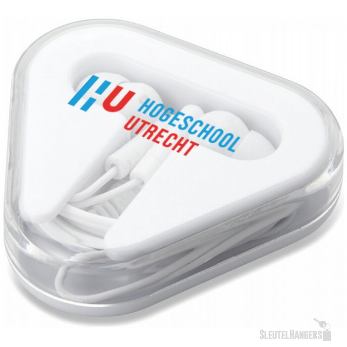 Doosje oordopjes met draad Wit