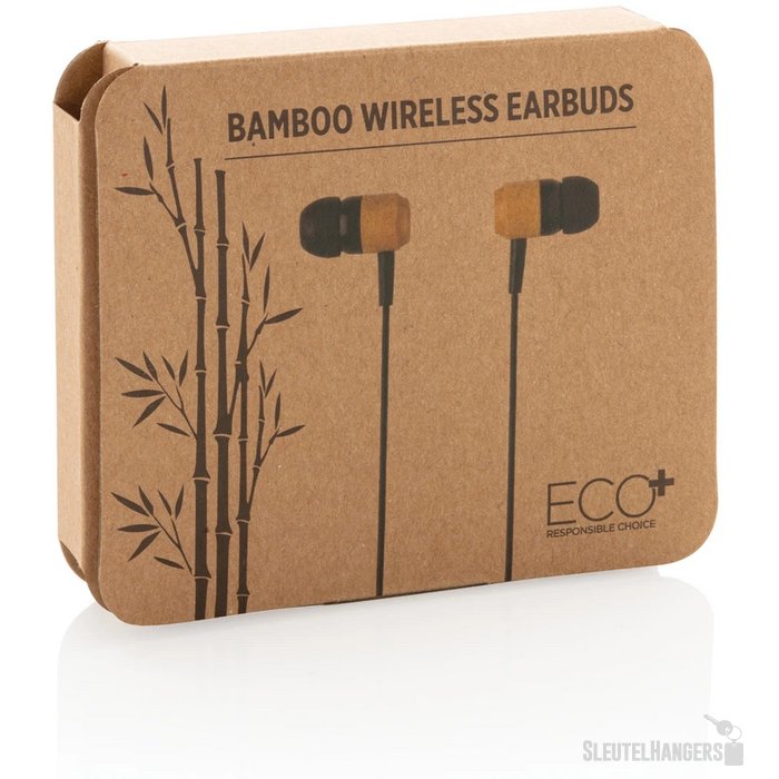 Bamboe draadloze oordoppen Bruin