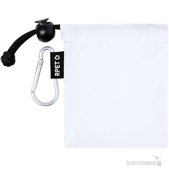 Kinderponcho In Tasje Wit