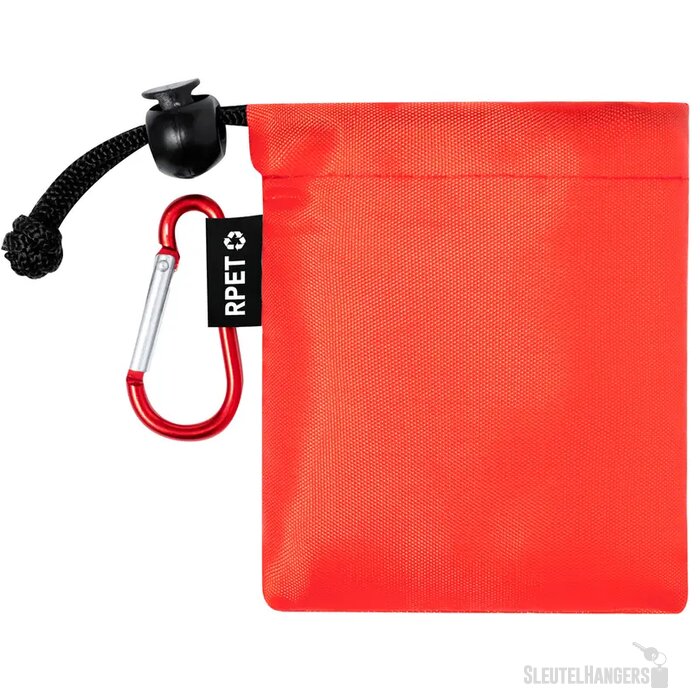 Kinderponcho In Tasje Rood