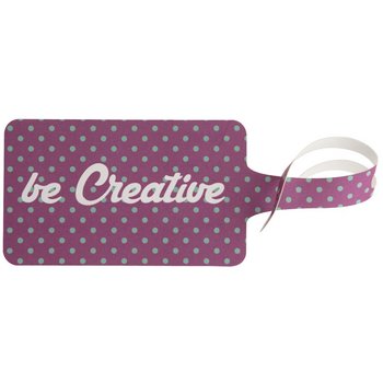 London Custom Made Kofferlabel Wit