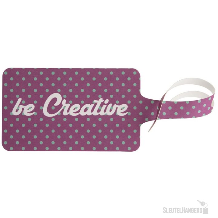 London Custom Made Kofferlabel Wit