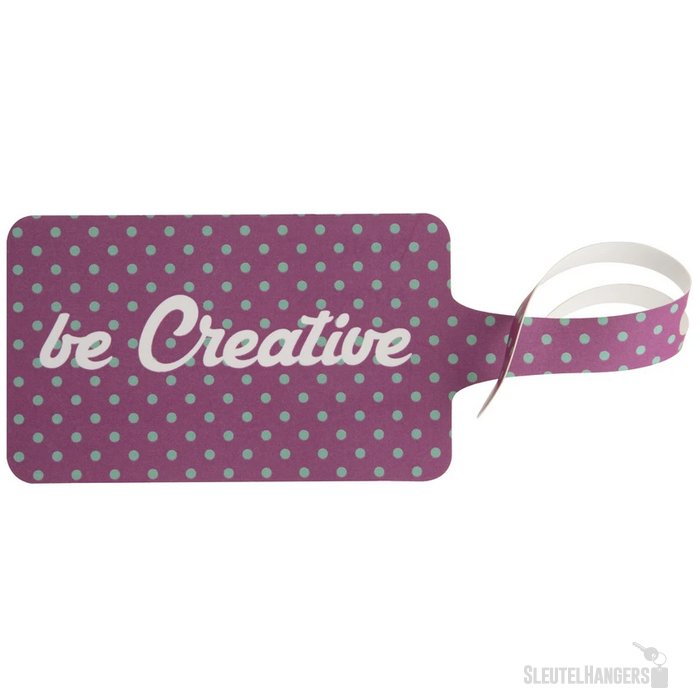 London Custom Made Kofferlabel Wit