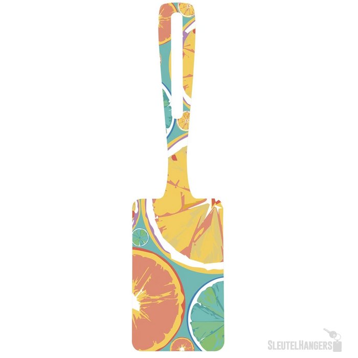 London Custom Made Kofferlabel Wit